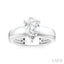 Pear Shape Semi-Mount Diamond Engagement Ring