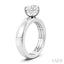 Round Shape Semi-Mount Diamond Engagement Ring