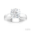 Round Shape Semi-Mount Diamond Engagement Ring