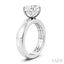 Round Shape Semi-Mount Diamond Engagement Ring