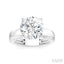 Round Shape Semi-Mount Diamond Engagement Ring