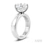 Round Shape Semi-Mount Diamond Engagement Ring