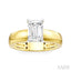 Emerald Shape Semi-Mount Diamond Engagement Ring