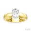 Oval Shape Semi-Mount Diamond Engagement Ring