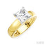 Princess Shape Semi-Mount Diamond Engagement Ring