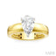Pear Shape Semi-Mount Diamond Engagement Ring