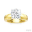Round Shape Semi-Mount Diamond Engagement Ring