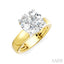 Round Shape Semi-Mount Diamond Engagement Ring
