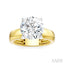 Round Shape Semi-Mount Diamond Engagement Ring