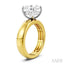 Round Shape Semi-Mount Diamond Engagement Ring