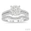Round Shape Lovebright Diamond Wedding Set