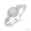 Round Shape Lovebright Diamond Engagement Ring