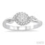 Round Shape Lovebright Diamond Engagement Ring