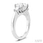 Oval Shape Semi-Mount Diamond Engagement Ring