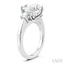 Oval Shape Semi-Mount Diamond Engagement Ring