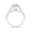 Round Diamond Halo Engagement Ring