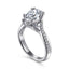 Pear Diamond Twisted Engagement Ring