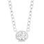 Petite Bezel Solitaire Necklace