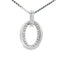Sterling Silver White Sapphire Pendant