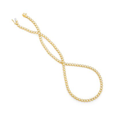 Diamond Bezel Tennis Necklace