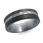 Men's Tantalum & Carbon Fiber Wedding Ring