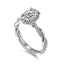 Oval Diamond Hidden Halo Engagement Ring