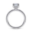 Oval Diamond Hidden Halo Engagement Ring