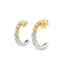 Diamond J-Hoop Earrings