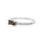 Garnet & Diamond Stackable Ring
