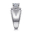 Round Diamond Contemporary Engagement Ring