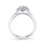 Oval Diamond Halo Engagement Ring