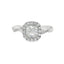 Cushion Diamond Halo Engagement Ring