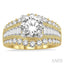 Round Shape Semi-Mount Diamond Engagement Ring