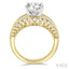 Round Shape Semi-Mount Diamond Engagement Ring