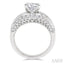 Oval Shape Semi-Mount Diamond Engagement Ring