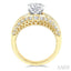 Oval Shape Semi-Mount Diamond Engagement Ring