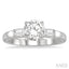 Round Shape Semi-Mount Diamond Engagement Ring