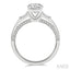 Round Shape Semi-Mount Diamond Engagement Ring