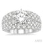 Round Shape Semi-Mount Diamond Engagement Ring