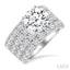 Round Shape Semi-Mount Diamond Engagement Ring