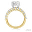 Round Shape Semi-Mount Diamond Engagement Ring