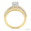 Round Shape Semi-Mount Diamond Engagement Ring