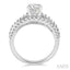 Round Shape Semi-Mount Diamond Engagement Ring