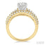 Round Shape Semi-Mount Diamond Engagement Ring