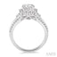 Round Shape Semi-Mount Halo Diamond Engagement Ring