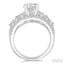 Round Shape Semi-Mount Diamond Engagement Ring