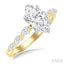 Marquise Shape Semi-Mount Diamond Engagement Ring