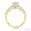 Marquise Shape Semi-Mount Diamond Engagement Ring