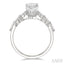 Pear Shape Semi-Mount Diamond Engagement Ring