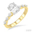 Oval Shape Semi-Mount Diamond Engagement Ring